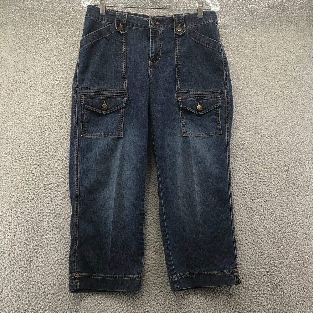 Duck Head Womens Mid Rise‎ Capri Jeans Size 8